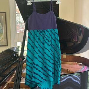 🌿Roxy girls mini dress, size 10, navy and green🌿